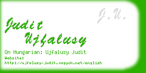 judit ujfalusy business card